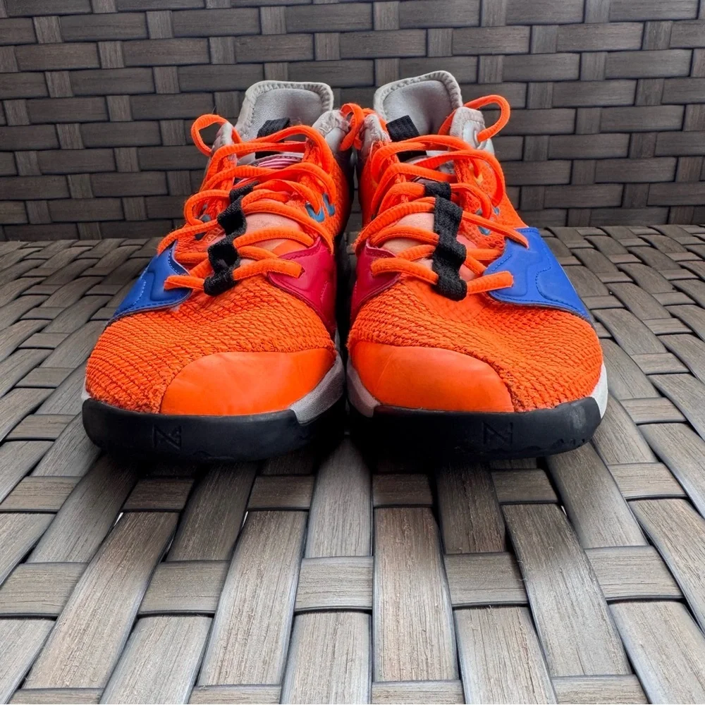 Nike Youth Kids'‎ PG 3 NASA Armstrong Apollo XII Total Orange Sneakers Size 6Y